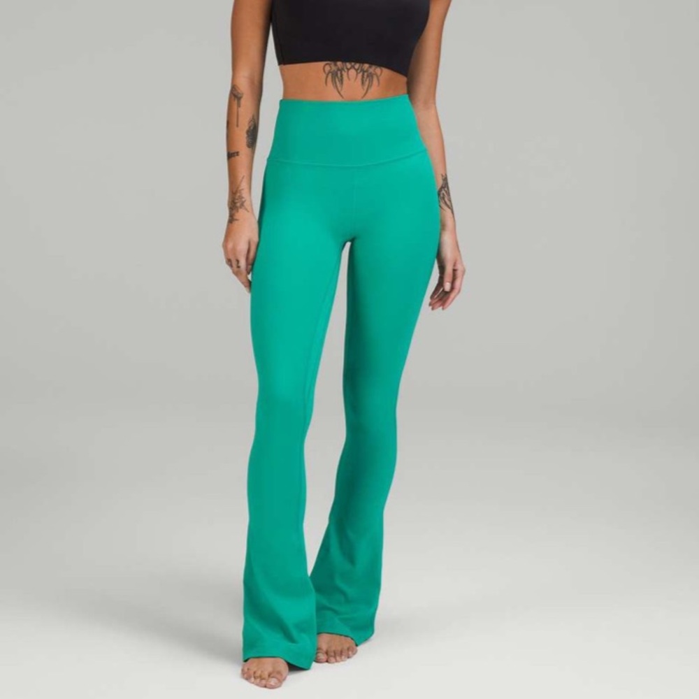 Lululemon Align High-Rise Mini-Flared Pant 32" in Maldives Green